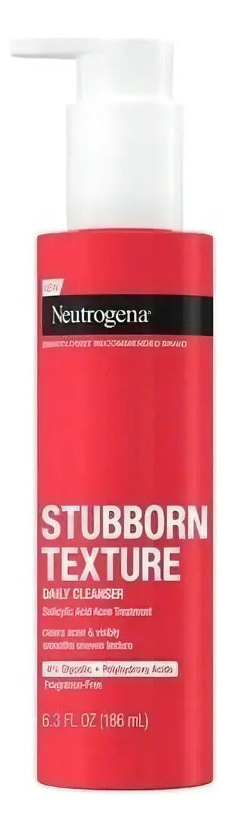 Limpador de acne com textura teimosa Neutrogena Neutrogena elimina a acne