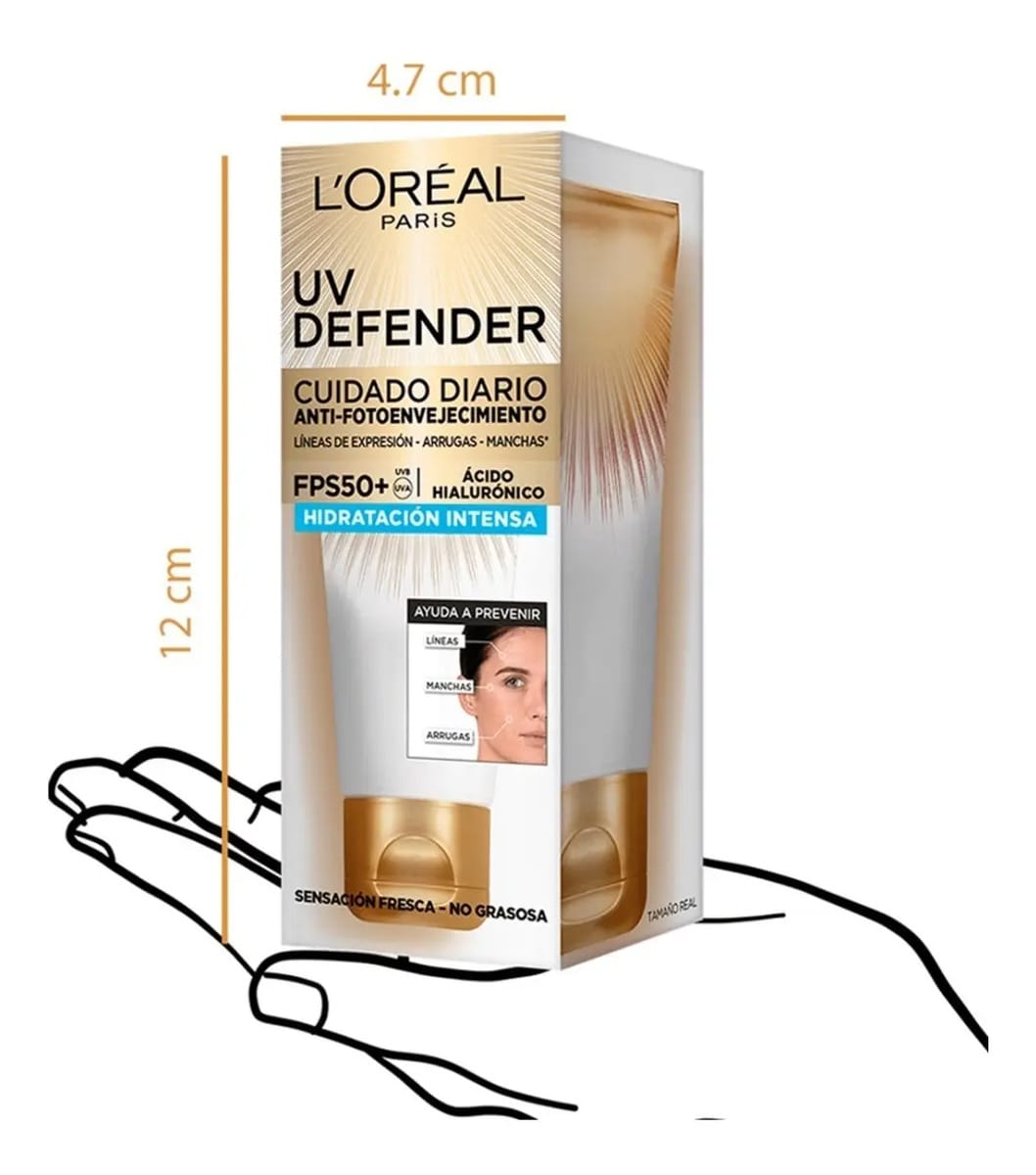 Protetor Uv Defender Hidratação Intensa Fps50 Loréal Paris