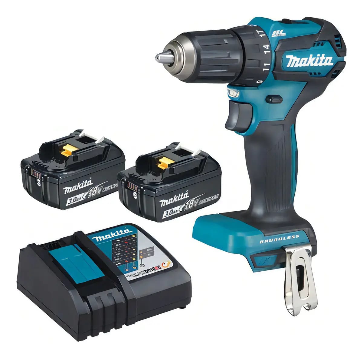 Chave de fenda sem fio Makita 18v Ddf483 Makita Blue Color Frequency 60hz
