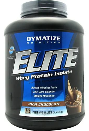 Elite Whey Protein Dymatize Isolado 2.2268g 5 Lbs Morango