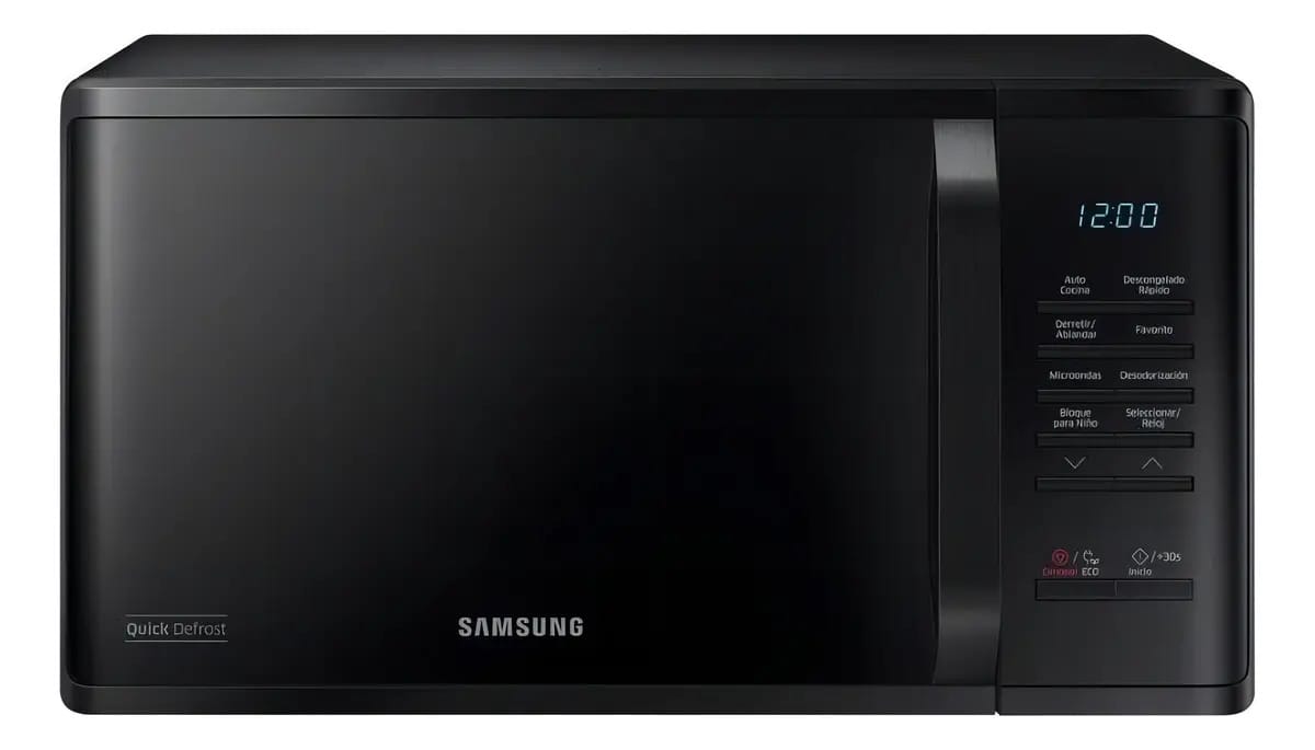 Microondas Samsung MS23K3514AK preto 23L