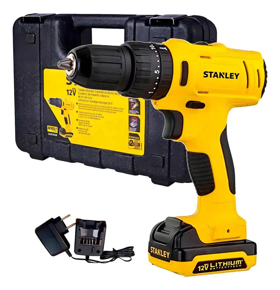 Furadeira Parafusadeira Impacto 180w 3/8 Stanley