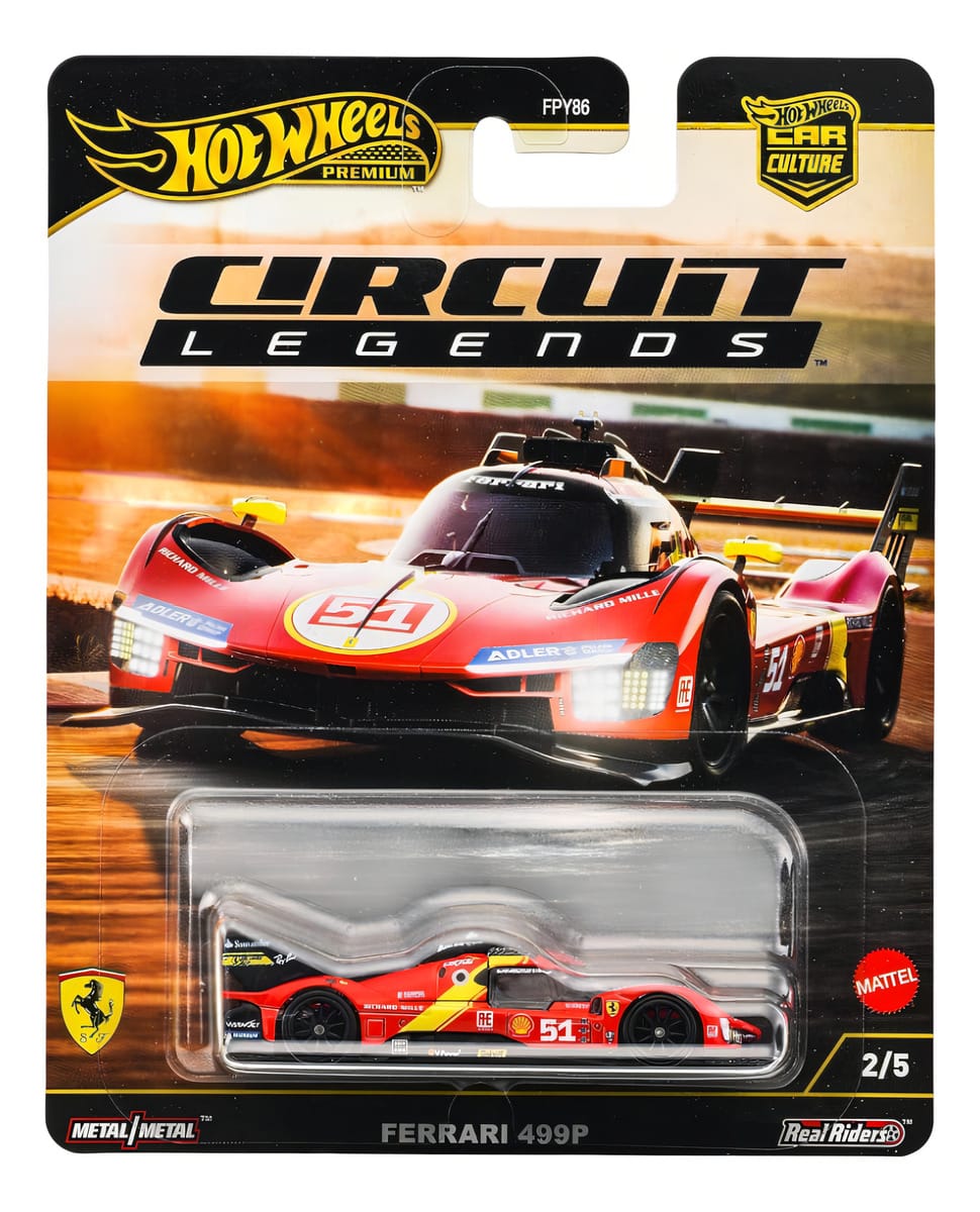 Hot Wheels Premium Circuit Legends Ferrari 499p