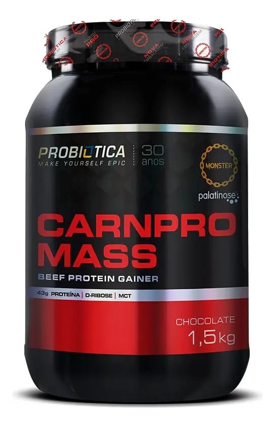 Carnpro Mass 1,5kg Probiótica Sabor Chocolate