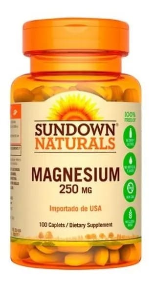 Magnésio 250 mg 100 cápsulas Sundown