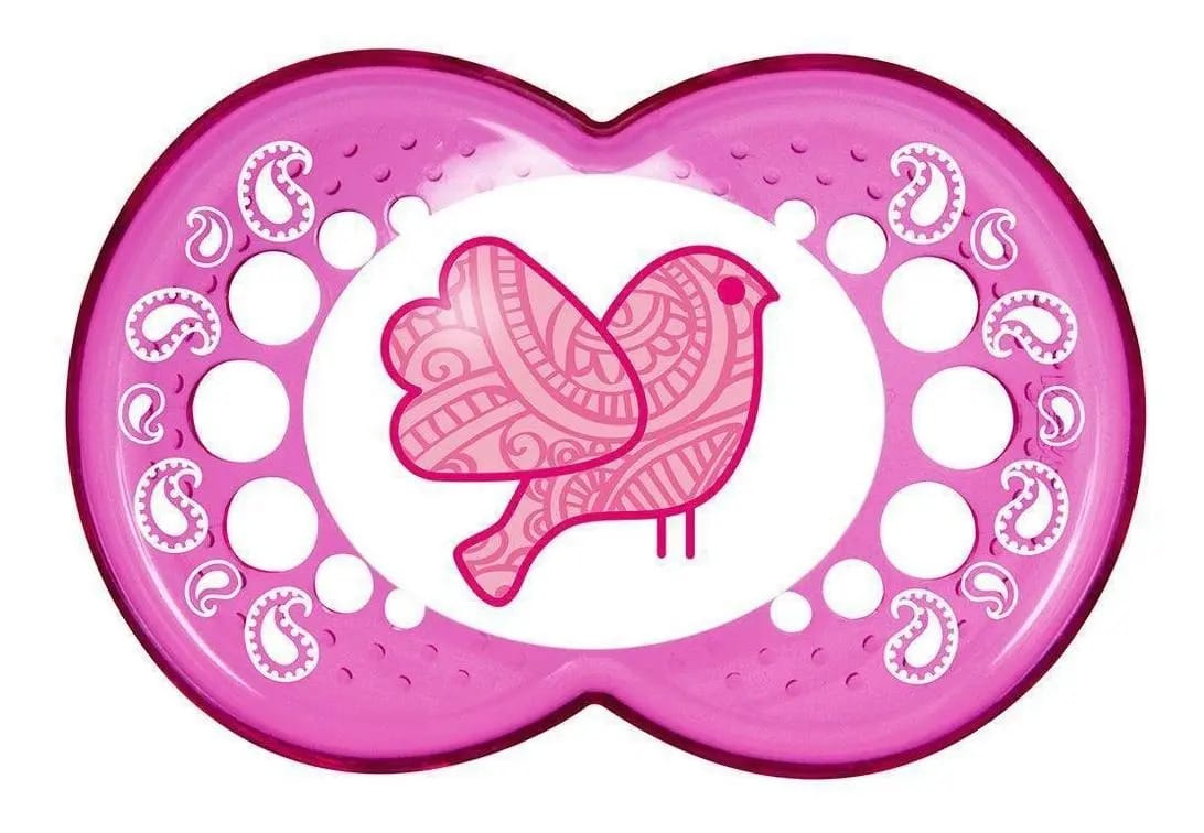 Chupeta Clear - Rosa Passarinho - Mam