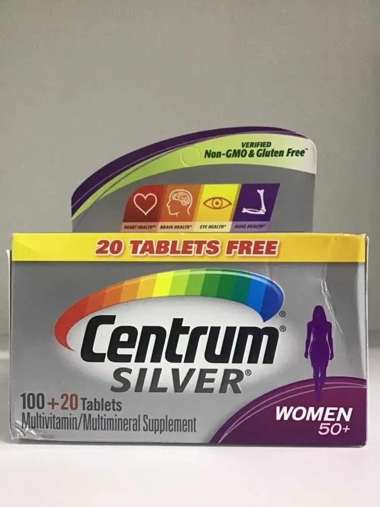 Multivitamínico Centrum Silver Mulher 50+ 120 Cápsulas Sabor