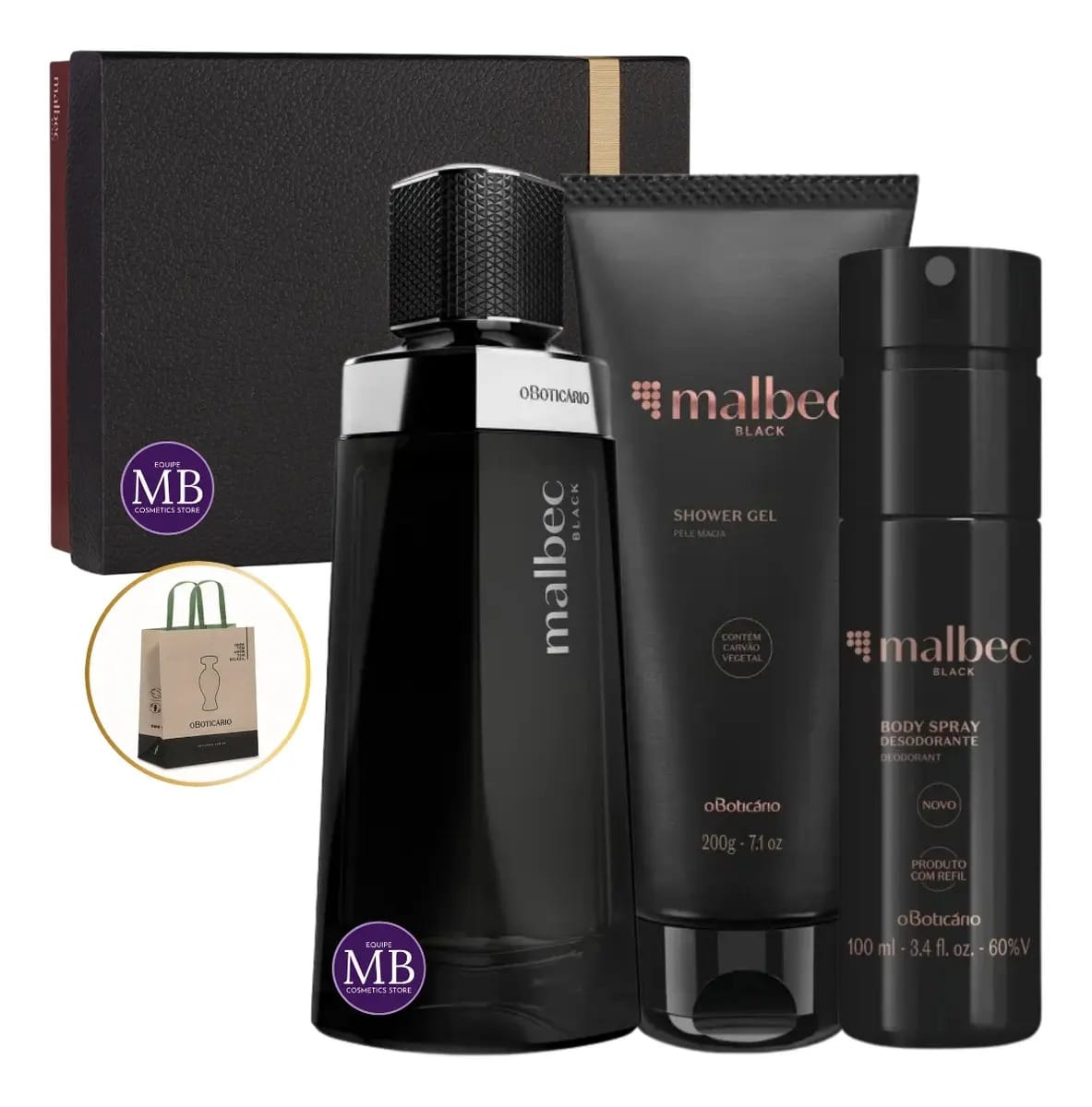 Perfume Boticário Malbec Black Presente Homem Masculino