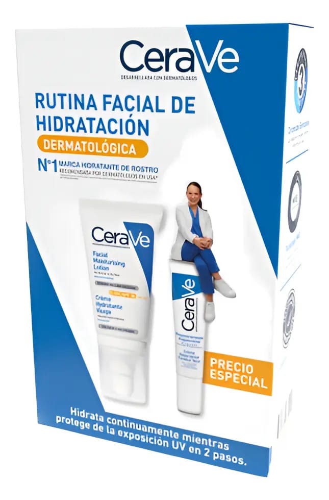 Loção hidratante Cerave® Am 52ml + Contorno de olhos 14ml