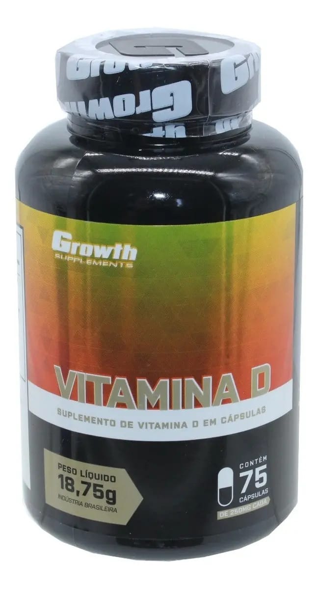 Vitamina D Ajuda Combate Doenças Ganho Força Muscular Growth Sabor Natural