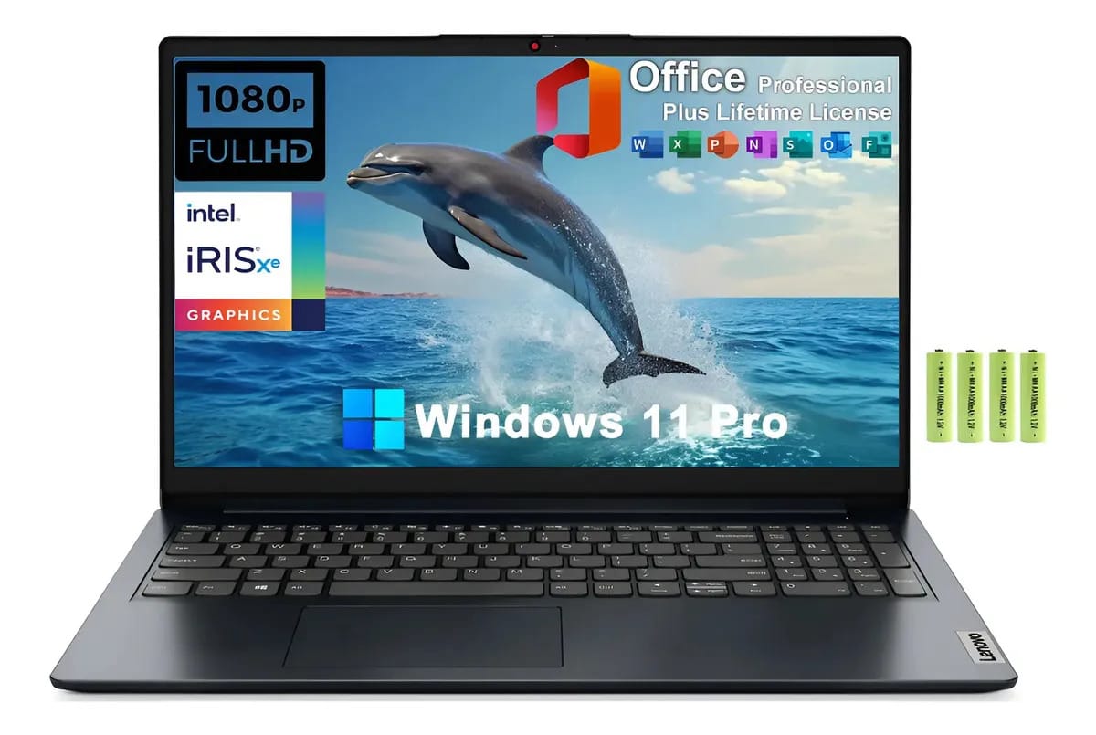 Notebook empresarial Lenovo Ideapad 1 15.6 Fhd - azul prateado