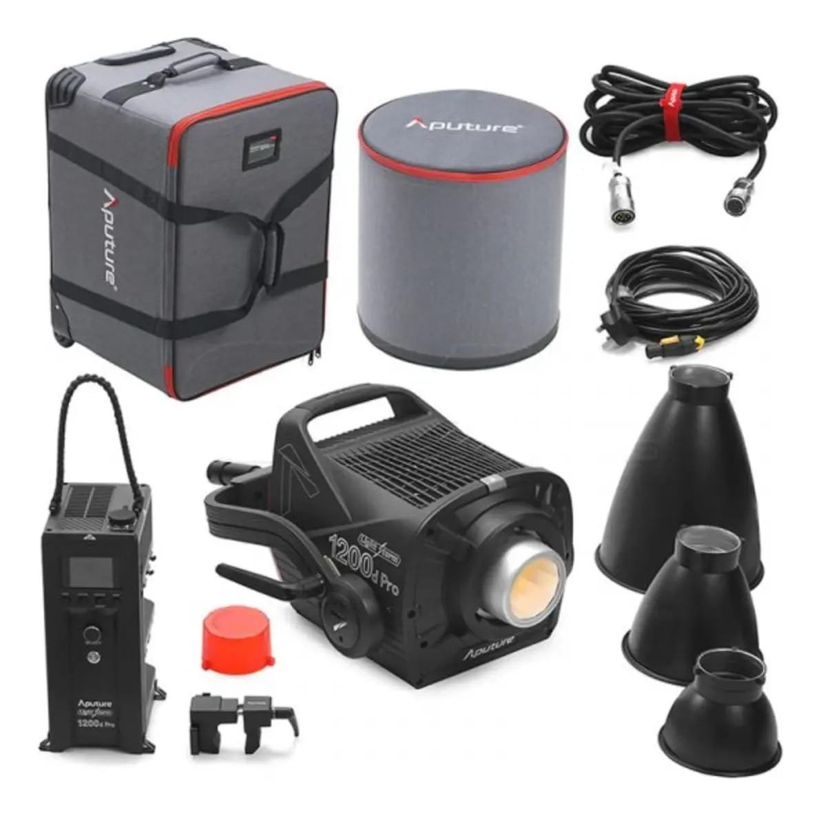 Aputure Ls 1200d Pro Iluminação Profissional Fotos E Vídeos Estrutura Preta Luz Daylight