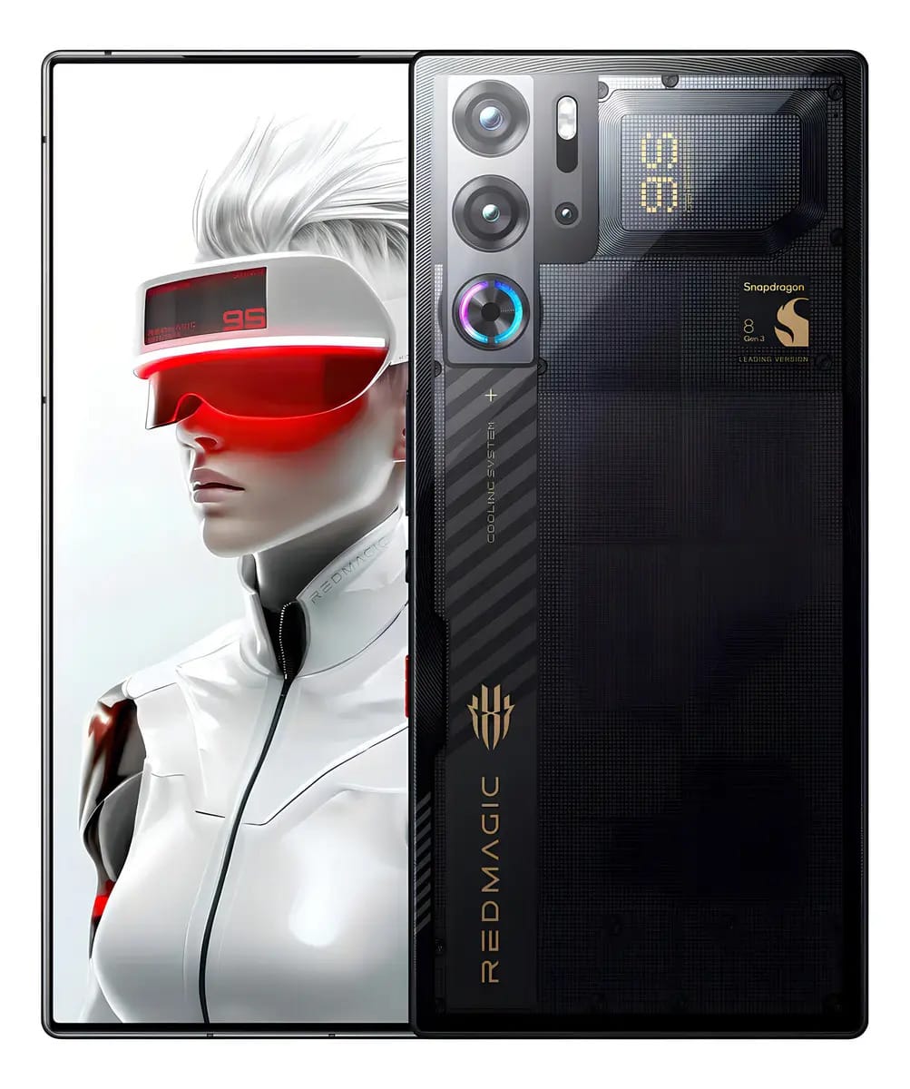 Redmagic 9 S Pro Gaming Smartphone 16+512gb Snowfall Cyclone Cor Preto-transparente