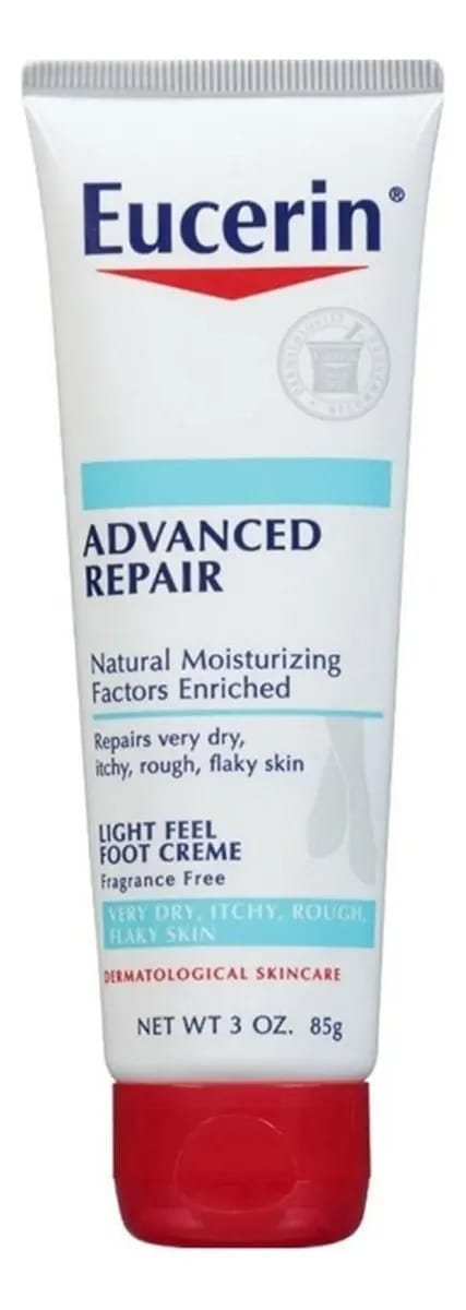 Eucerin Advanced Repair Creme Leve para os Pés 3 Oz