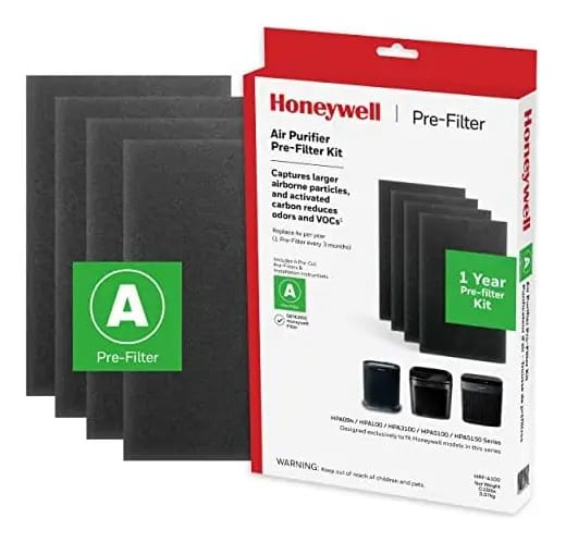 Filtro purificador de ar Honeywell HRF-a100 Prekit, 4 unidades