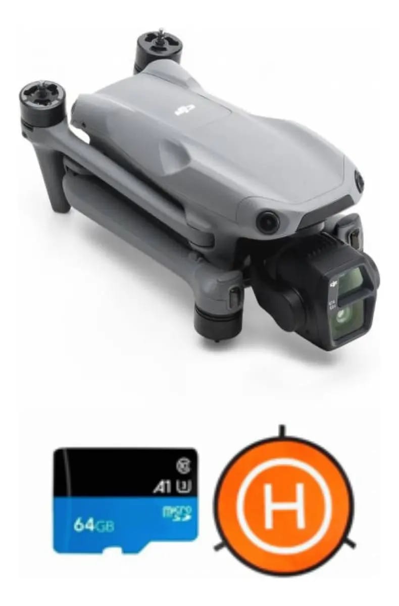 Drone Dji Air 3s RC-n3 + Landing 75 cm + 64 GB de memória
