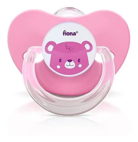 Chupeta Fiona  Silicone +6m Rosa - Lillo