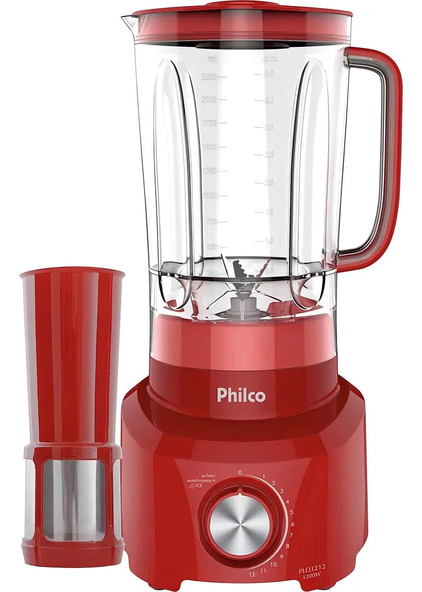 Liquidificador PLQ1212 Vermelho 1200w Philco