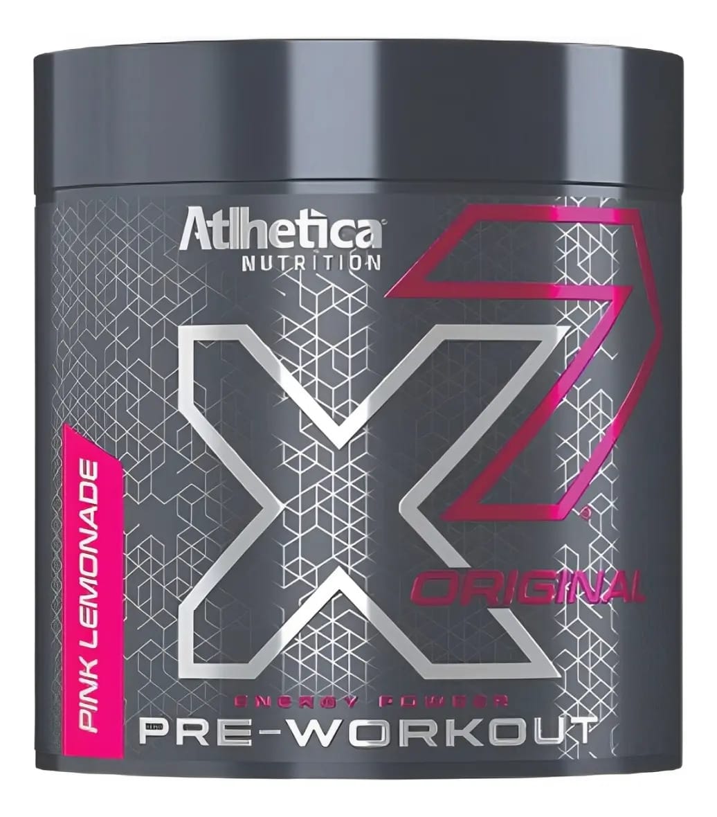 Pre Treino Atlhetica X7 300g Pink Lemonade Beta Alanina Taurina Cafeína