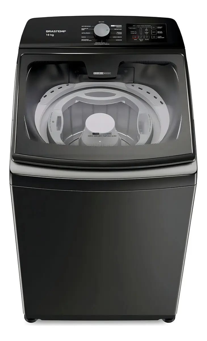 Lavadora De Roupas Brastemp Double Wash 16kg Titanio Cor Titanium