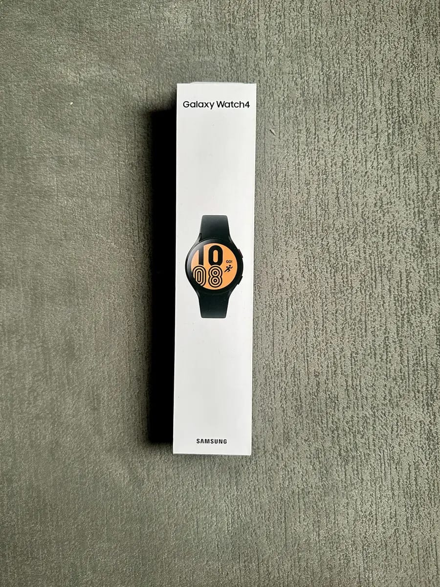 Smartwatch Samsung Galaxy Watch 4 44mm Aço Silicone 16gb Caixa Preto Pulseira Preto Bisel Preto