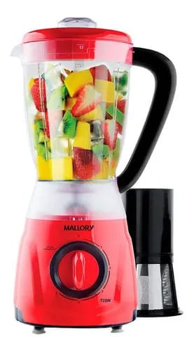 Liquidificador Mallory Magnum Colors Vermelho 720w