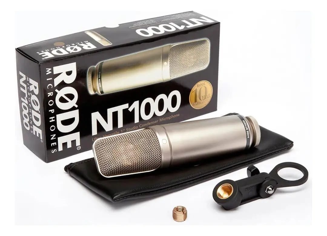 Microfone Profissional Rode Nt1000 Condensador