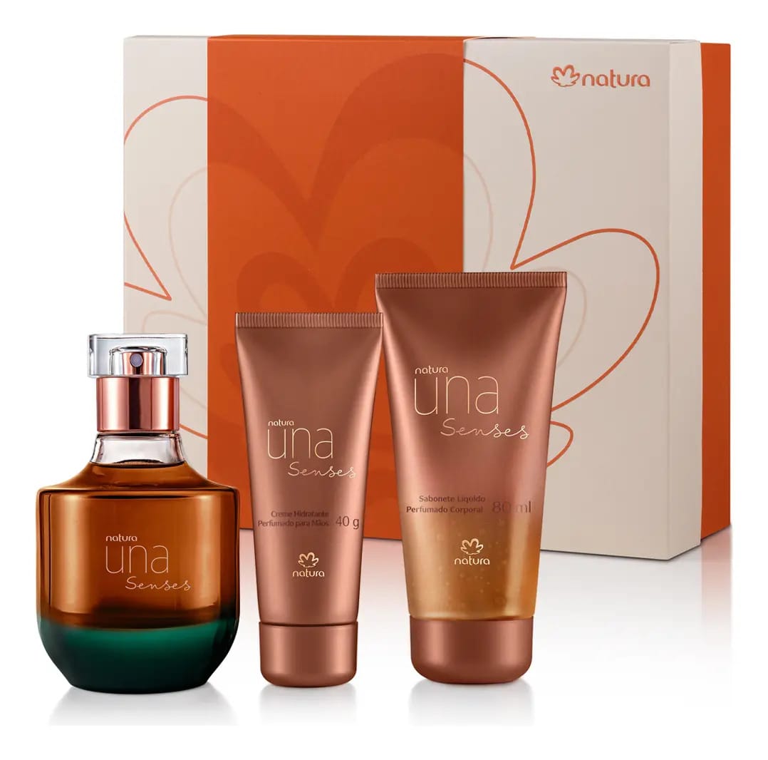 Presente Natura Una Senses Deo Parfum Sabonete