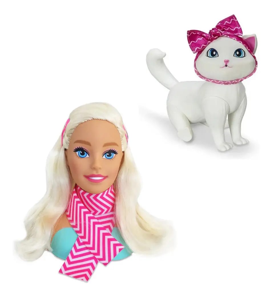 Boneca Barbie Busto + Pet Fashion Da Barbie Blissa