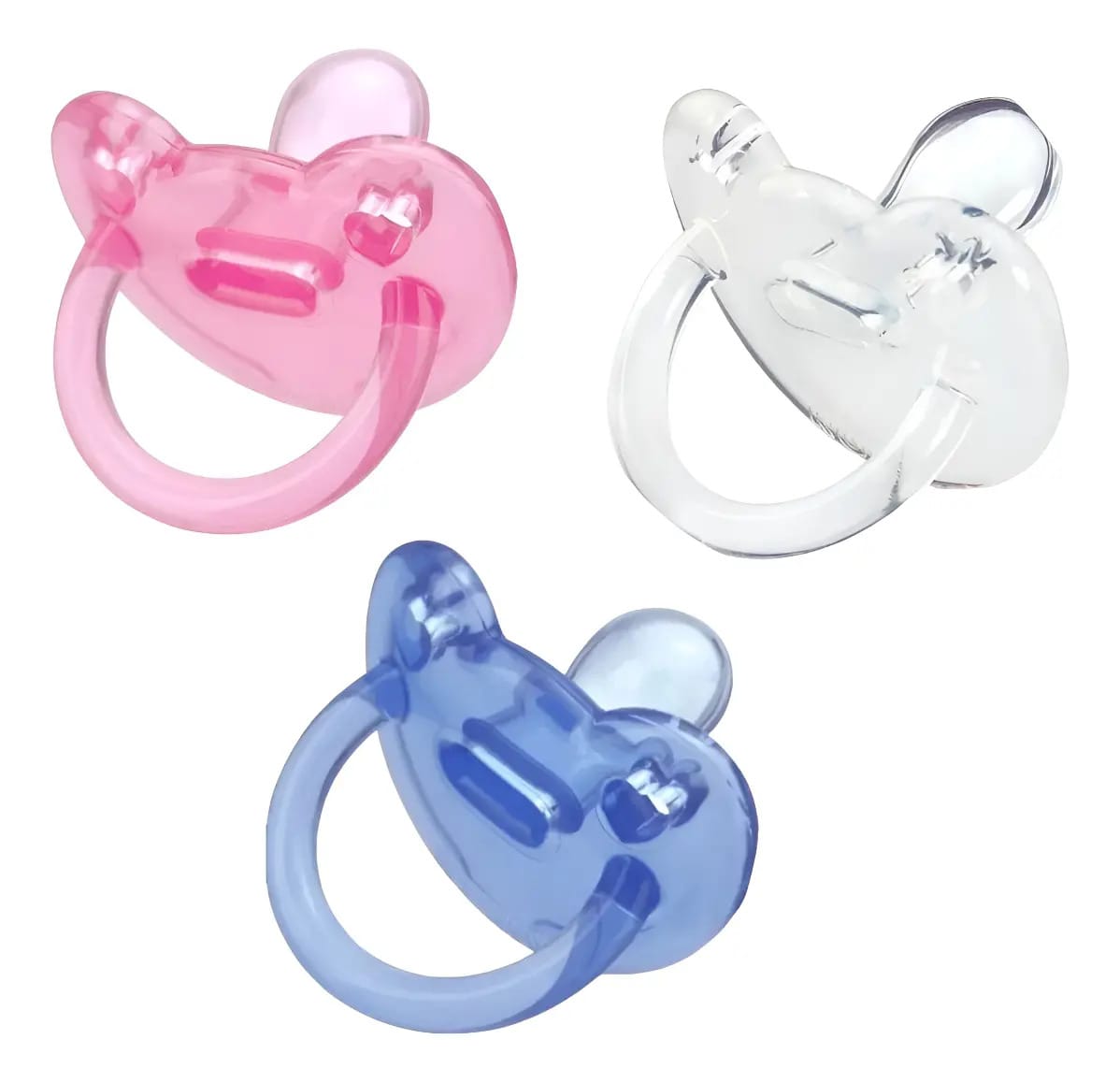 Chupeta 100% Silicone Kuka 0-6 Meses Cor Rosa