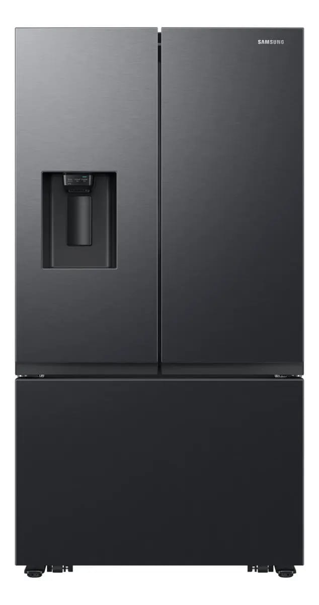 Refrigerador Samsung French Doorx3, dispensador preto de 31 pés
