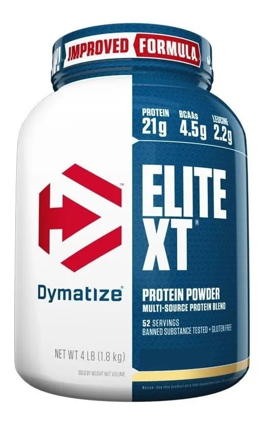 Elite Xt (1,8kg) - Dymatize - Sabor Chocolate Com Amendoim