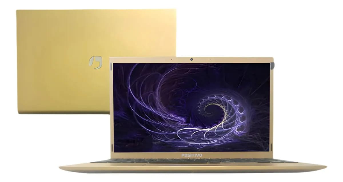 Notebook Positivo Motion Gold C41tei Ddr3 4gb Hd 1tb Dourado