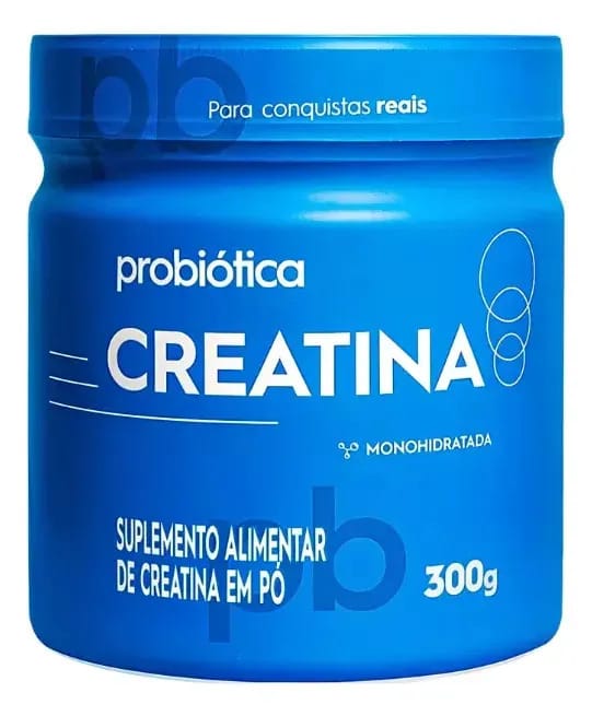 Creatina Monohidratada Mais Energia Musculo Probiotica 300gr Sabor Natural