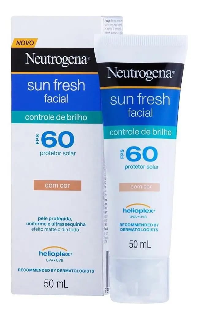 Prot Facial Neutrogena Sun Fresh Fps60 50ml + Água Micelar