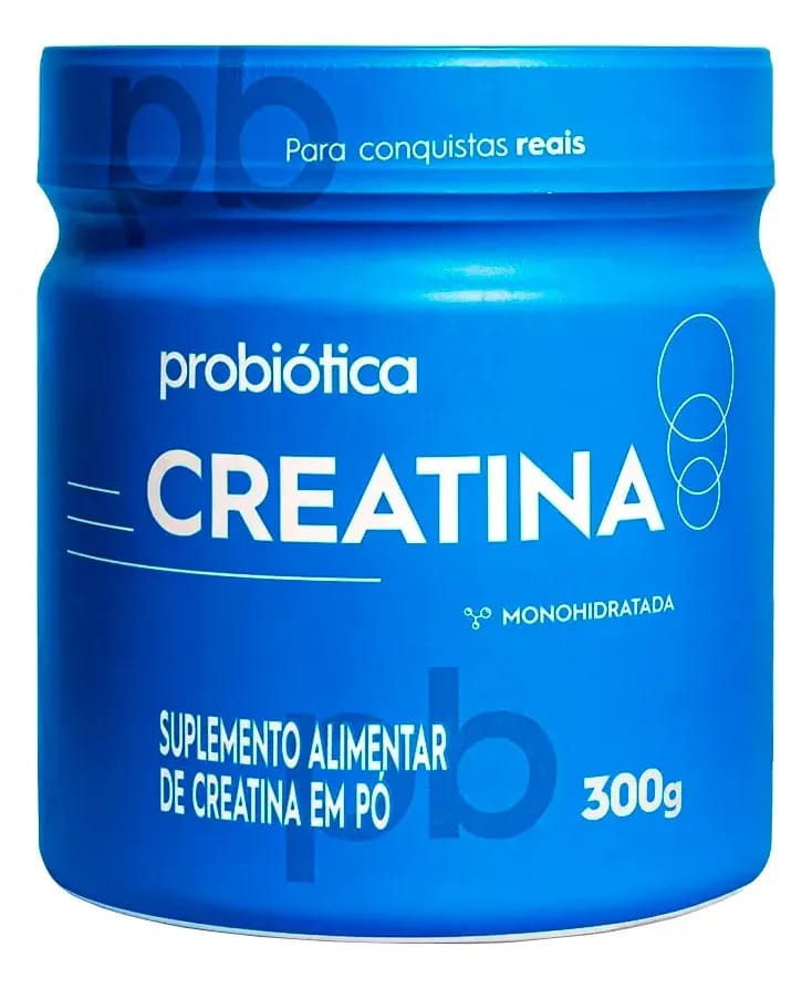 Creatina Pura 300g Probiotica Monoidratada Growthisoldie Sabor Sem Sabor