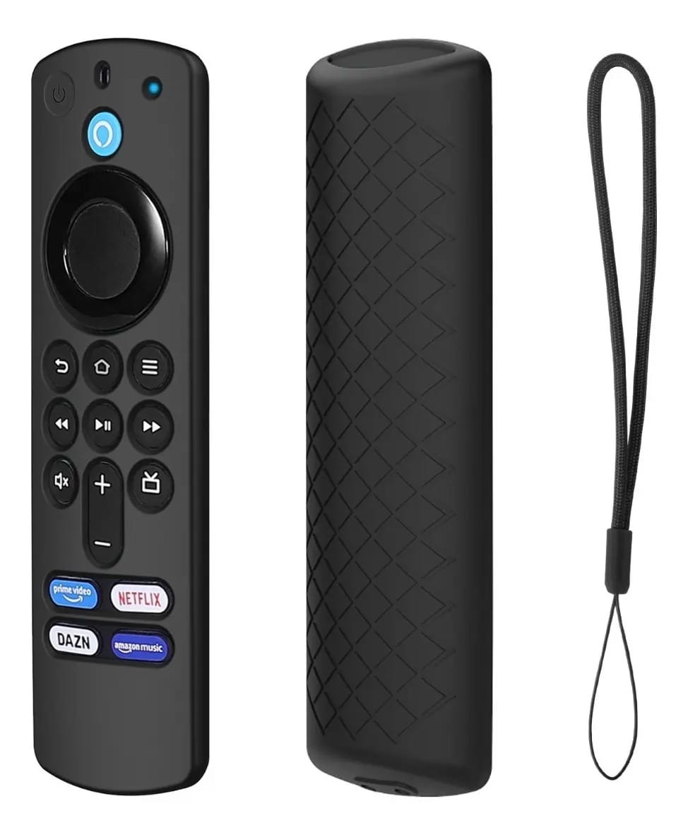 amazon Capa de Silicone Ustiya Para Controle Fire TV Stick 4K e 3rd Gen Com Gancho