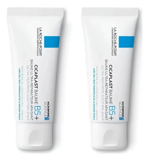Creme Baume B5+ 40ml (pacote com 2 unidades) La Roche-Posay Cicaplast dia/noite para todos os tipos de pele de 40mL/40g 10+ anos