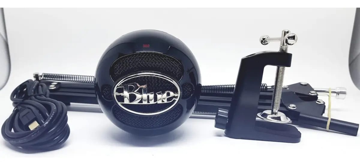 Kit Braço Articulado Com Microfone Blue Snowball Usb