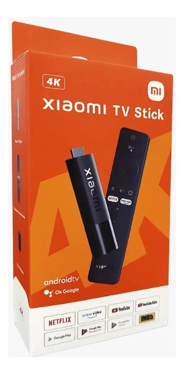 Xiaomi Mi TV Stick 4K Android Smart Controle de Voz Preto