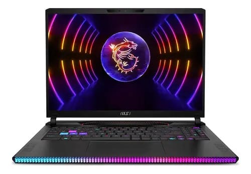 Notebook MSI Raider GE68Hx Preto 3840 px x 2160 px disco SSD 2 TB Intel 14900HX NVIDIA GeForce RTX RTX 4090 64GB de Ram