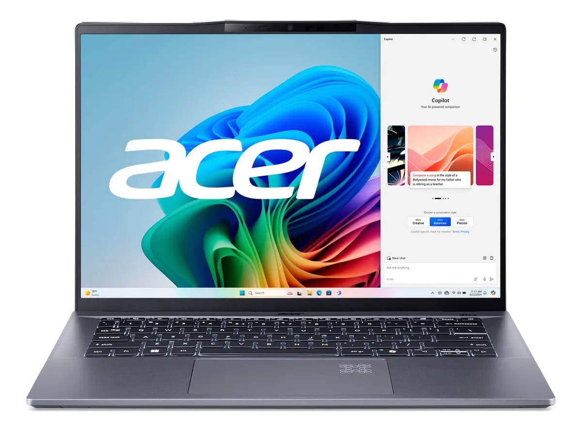 Acer Acer Swift Go 14 X1P-42-100 16GB RAM 1024GB Steel gray