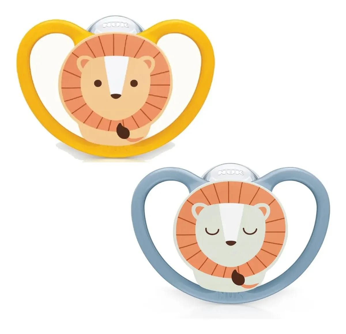 Kit Chupetas Nuk Space Bico Silicone Ortodôntico +6 Meses Bichinho 6-12 Meses
