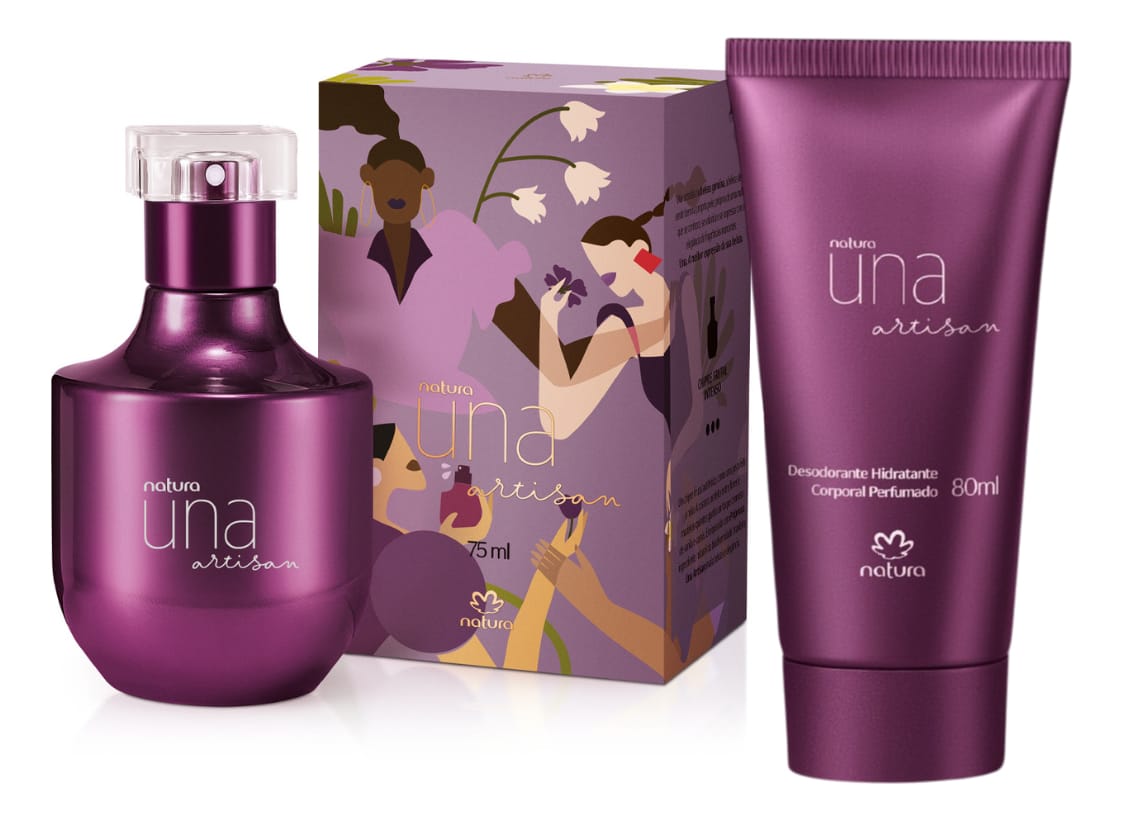 Presente Natura Una Artisan Perfume E Creme Corporal