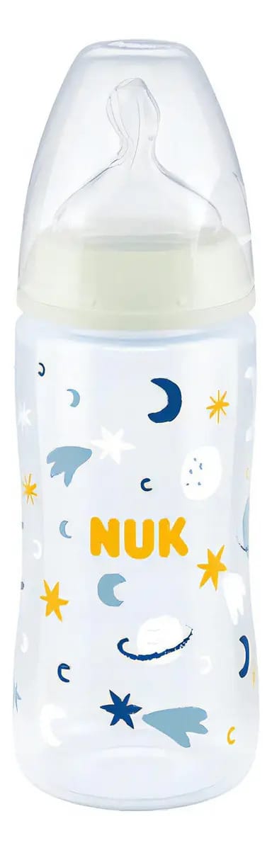 Mamadeira 1st Choice Nuk 300ml +6m Antivazamento Silicone