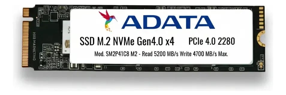 SSD Adata M2 256gb Nvme PCIe Gen4x4 2280 + Parafuso
