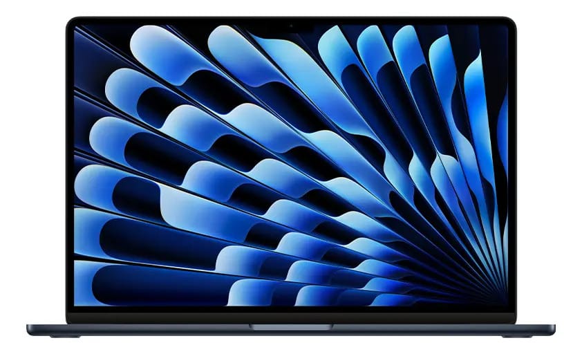 Macbook Air 15 Chip M3, 8 núcleos, 512 Gb, SSD, azul meia-noite, azul meia-noite