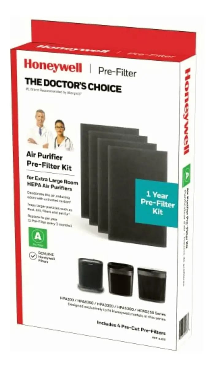 Pré-kit de filtro purificador de ar Honeywell HRF-a300, preto