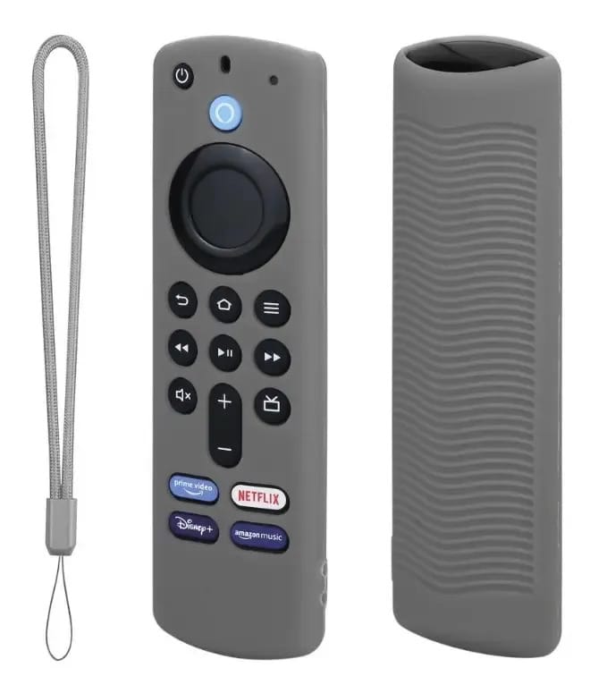 Capa Amazon Fire TV Stick 4k Alexa Capa de controle cinza silício