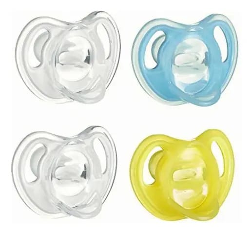 Chupeta de silicone ultraleve Tommee Tippee para bebê, azul/patchwork